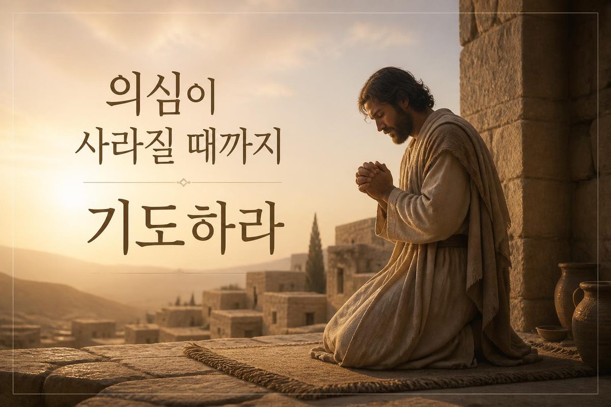의심이 사라질 때까지 기도하라