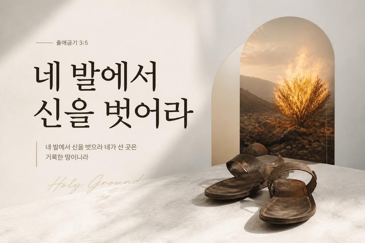 네 발에서 신을 벗어라