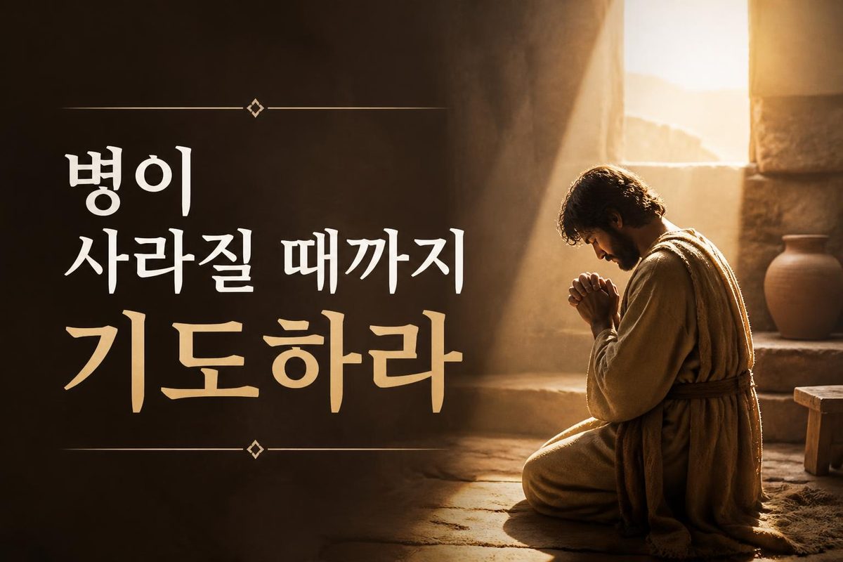 병이 사라질 때까지 기도하라