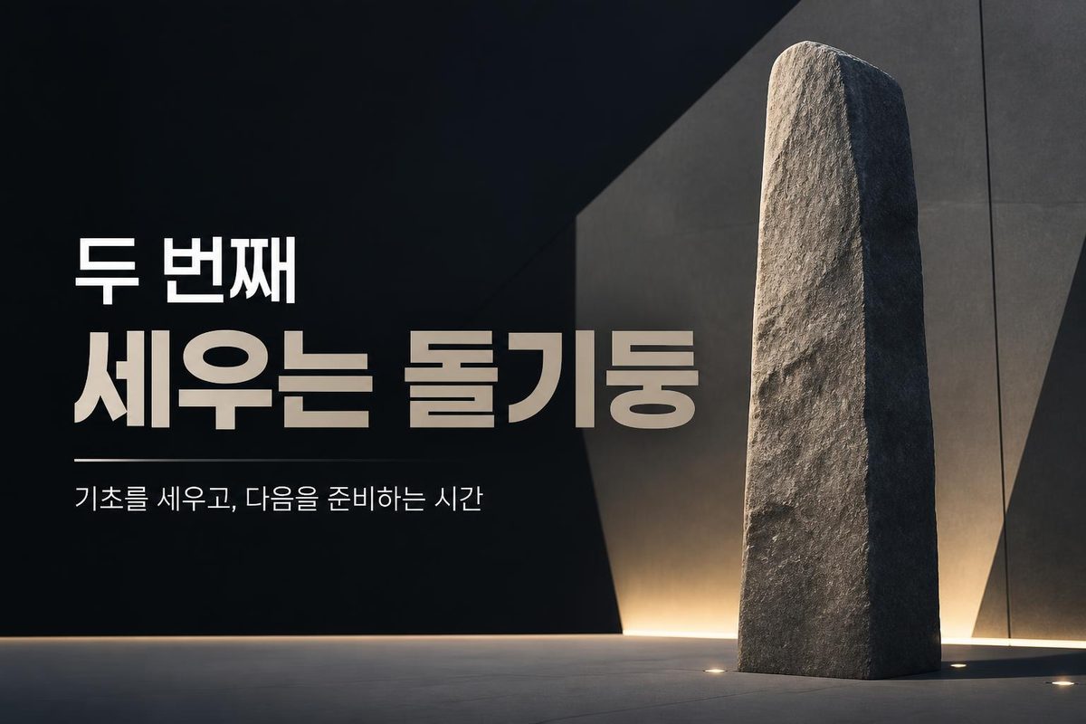 두 번째 세우는 돌기둥
