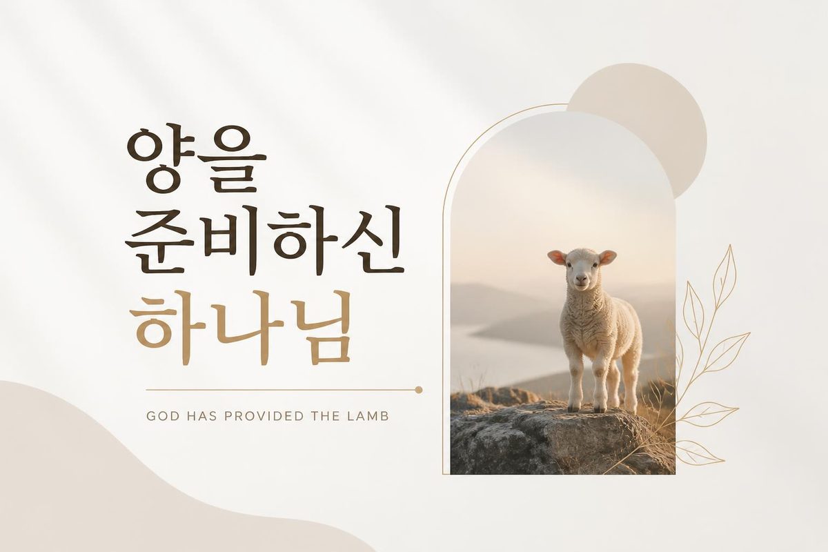 양을 준비하신 하나님