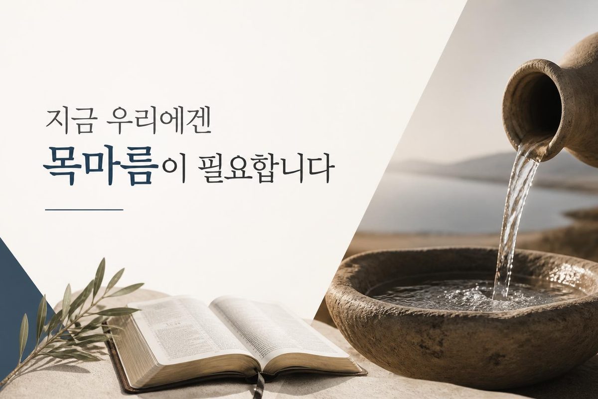 지금 우리에겐 목마름이 필요합니다