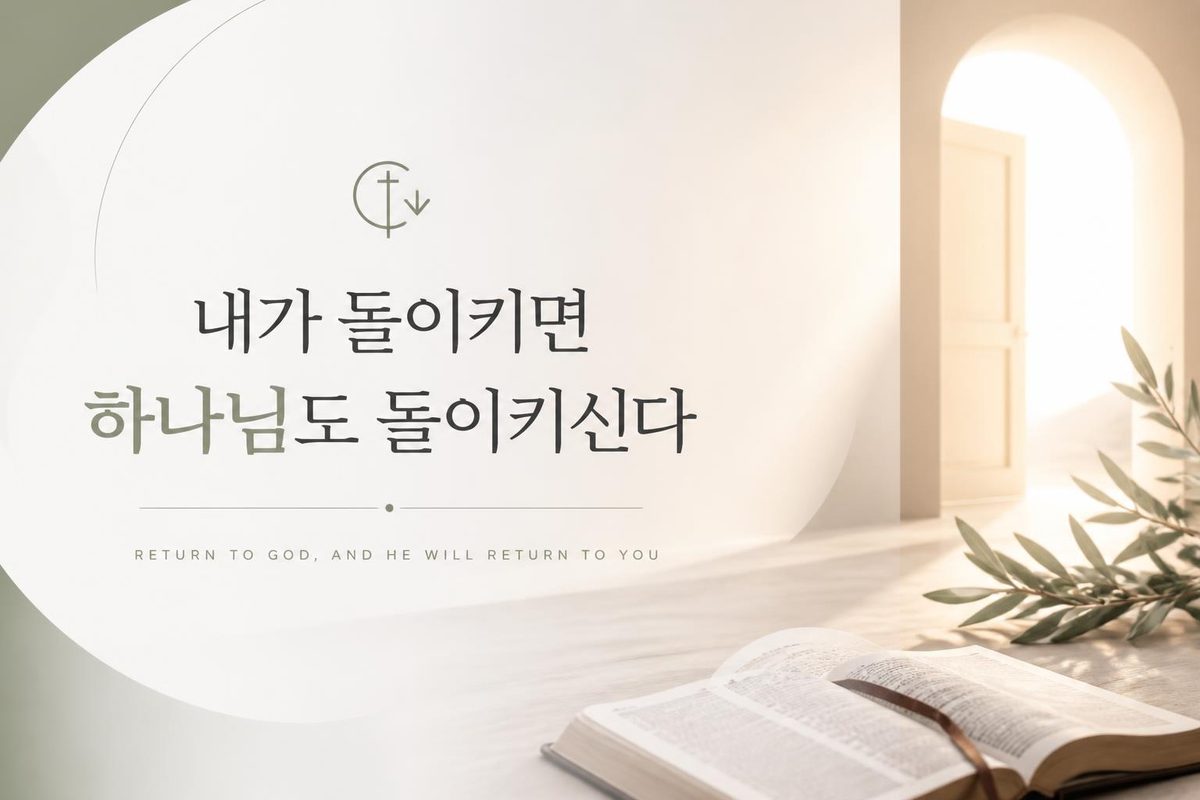내가 돌이키면 하나님도 돌이키신다