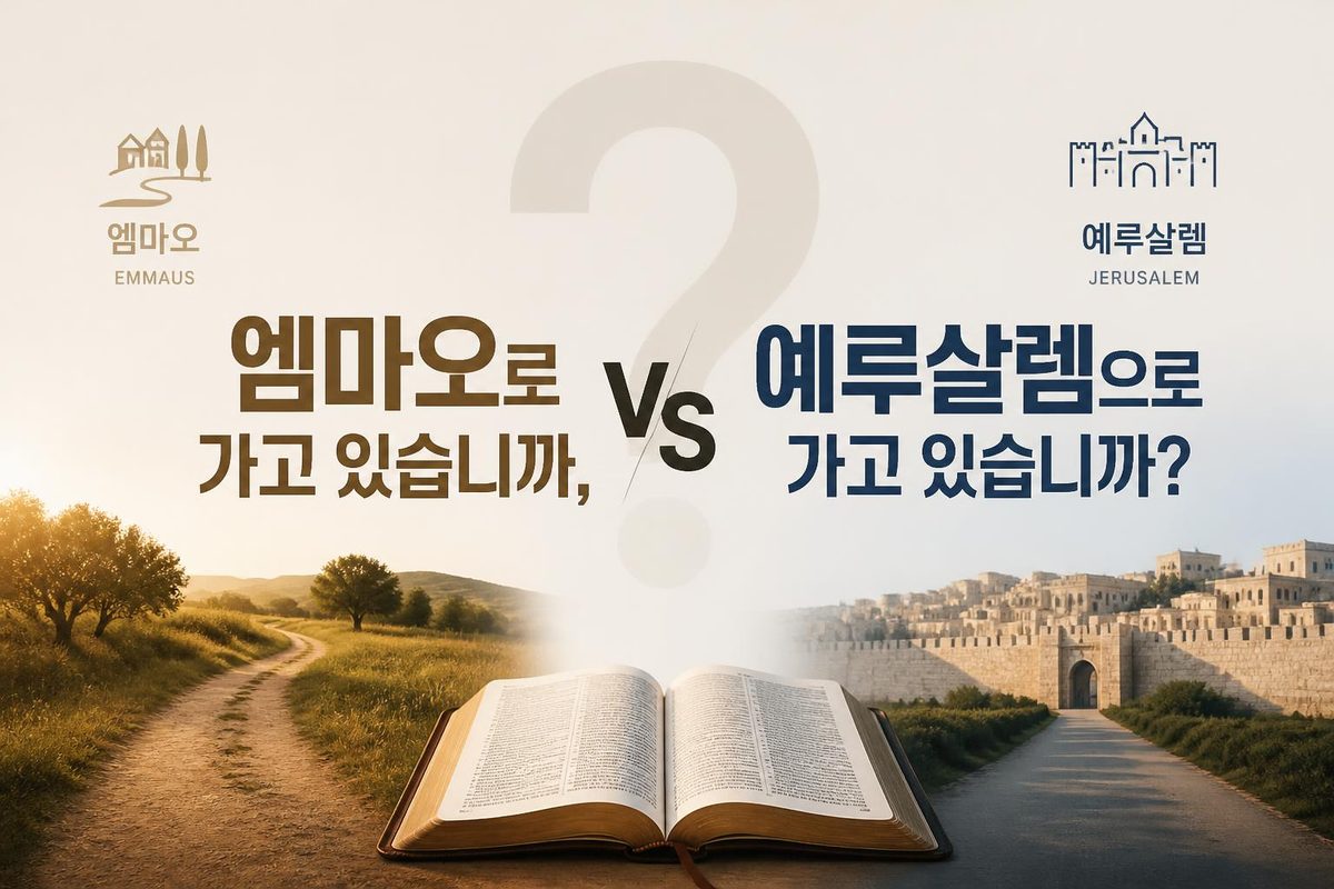 엠마오로 가고 있습니까, 예루살렘으로 가고 있습니까