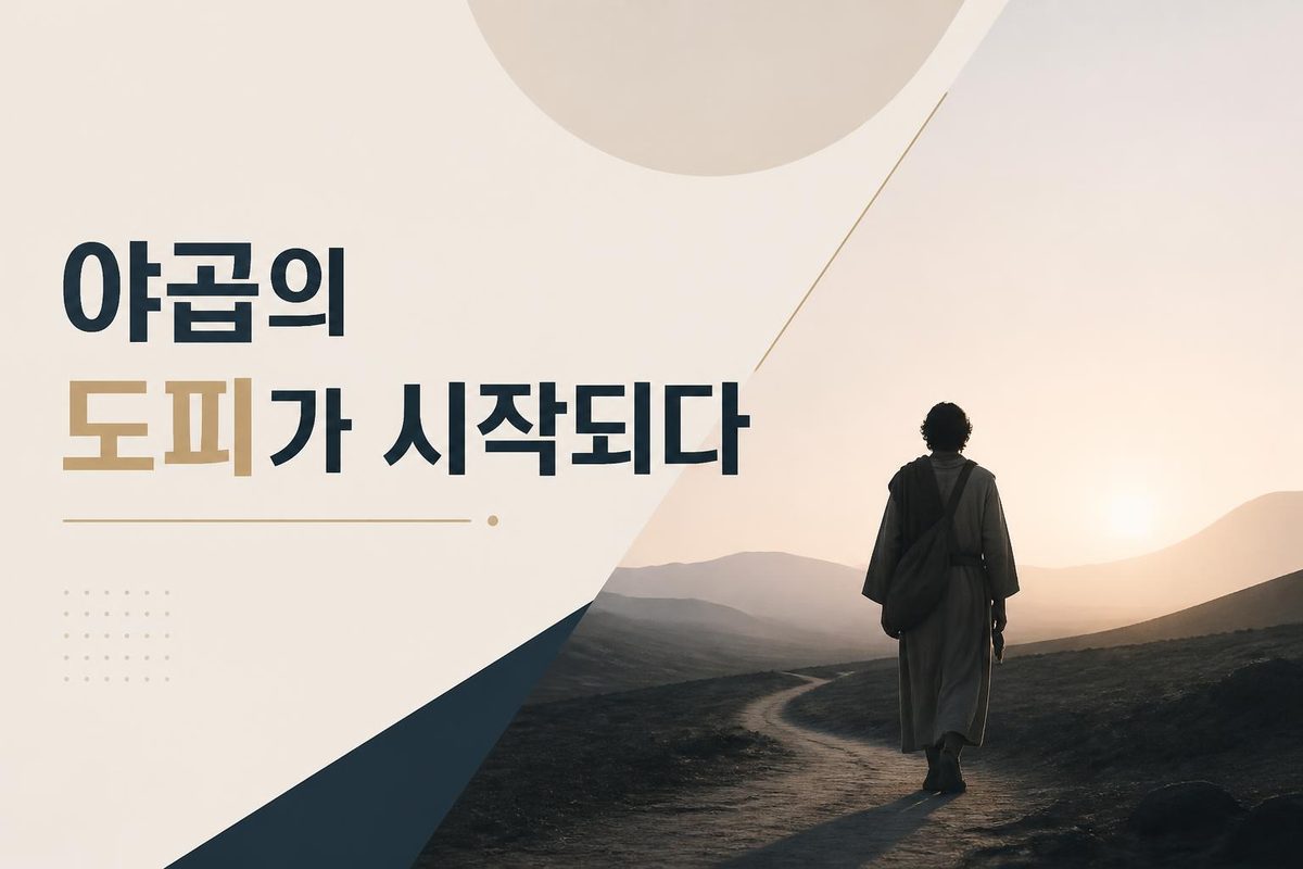 야곱의 도피가 시작되다