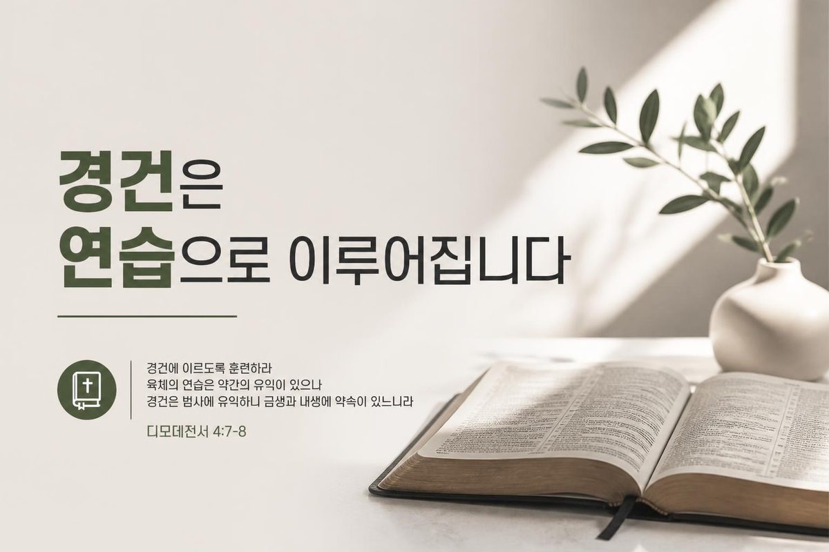 경건은 연습으로 이루어집니다