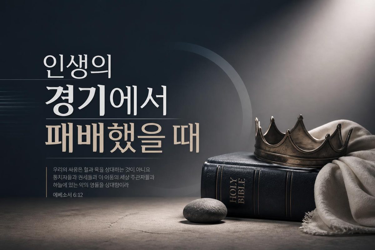 인생의 경기에서 패배했을 때