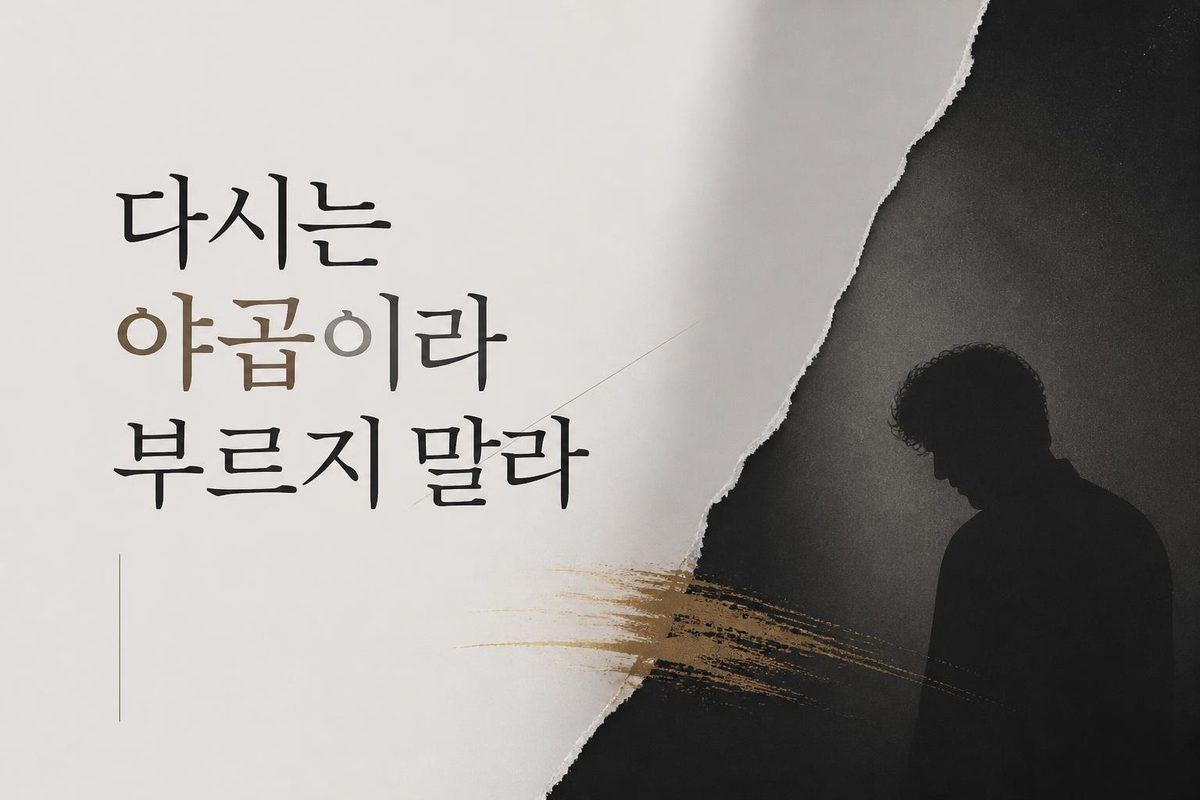 다시는 야곱이라 부르지 말라