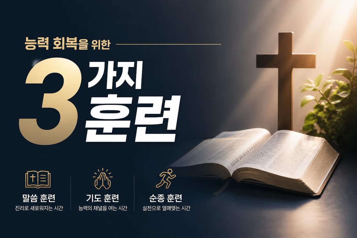 능력 회복을 위한 3가지 훈련