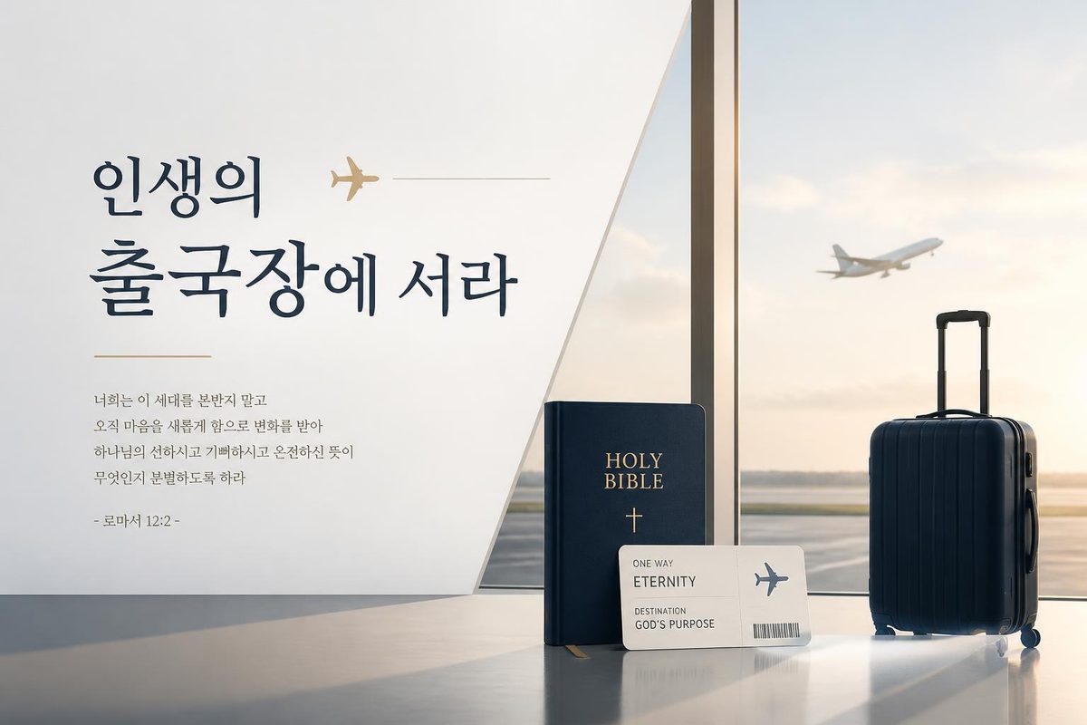인생의 출국장에 서라
