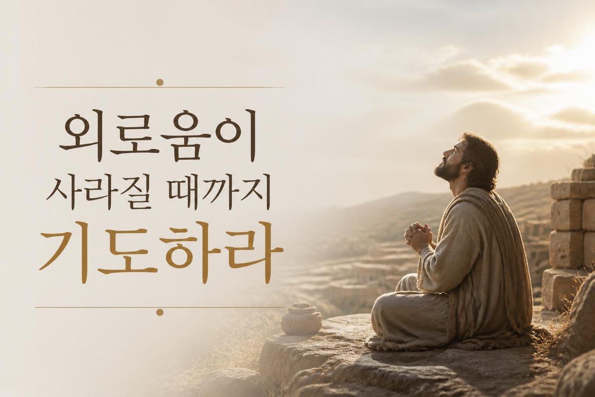 외로움이 사라질 때까지 기도하라