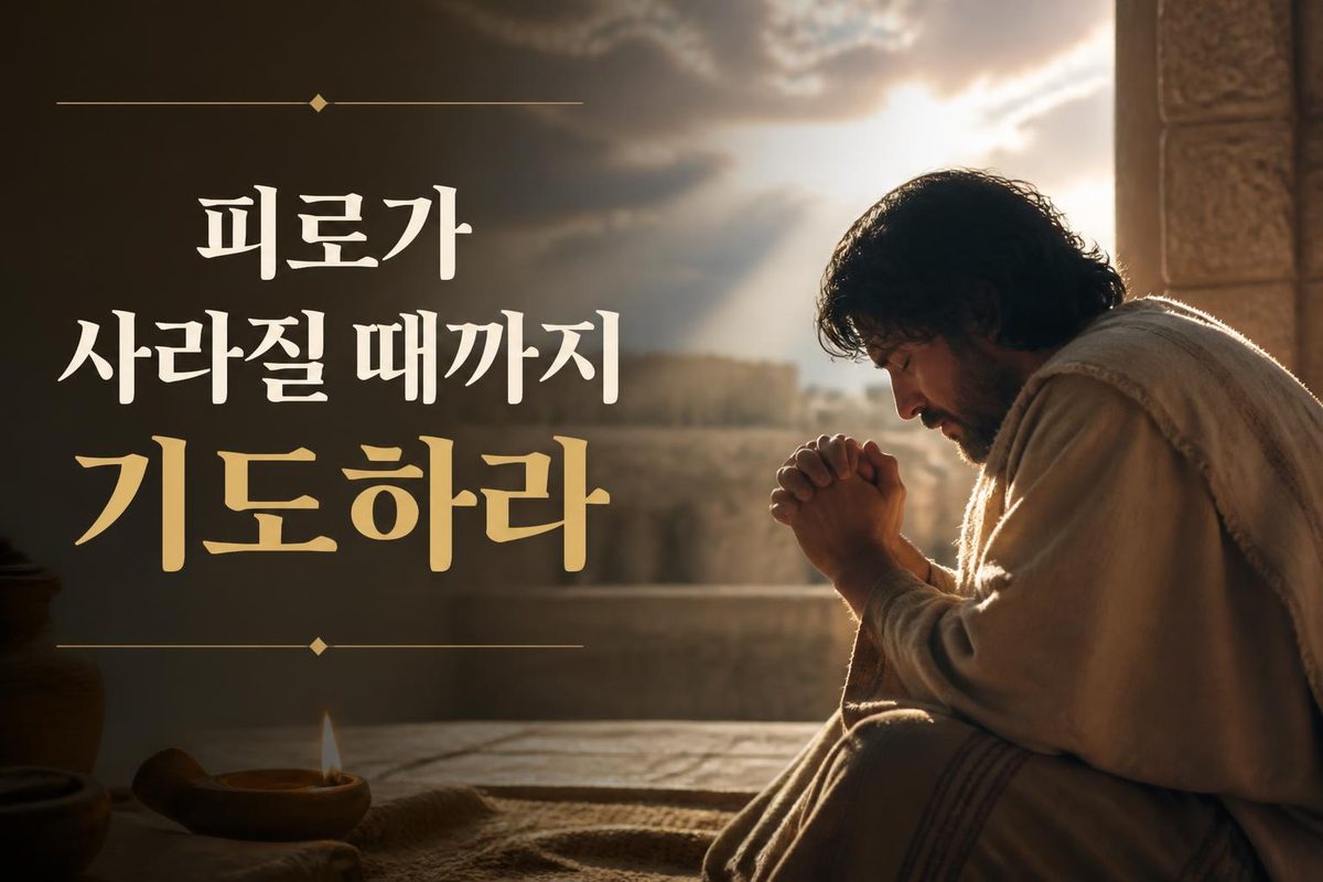 피로가 사라질 때까지 기도하라