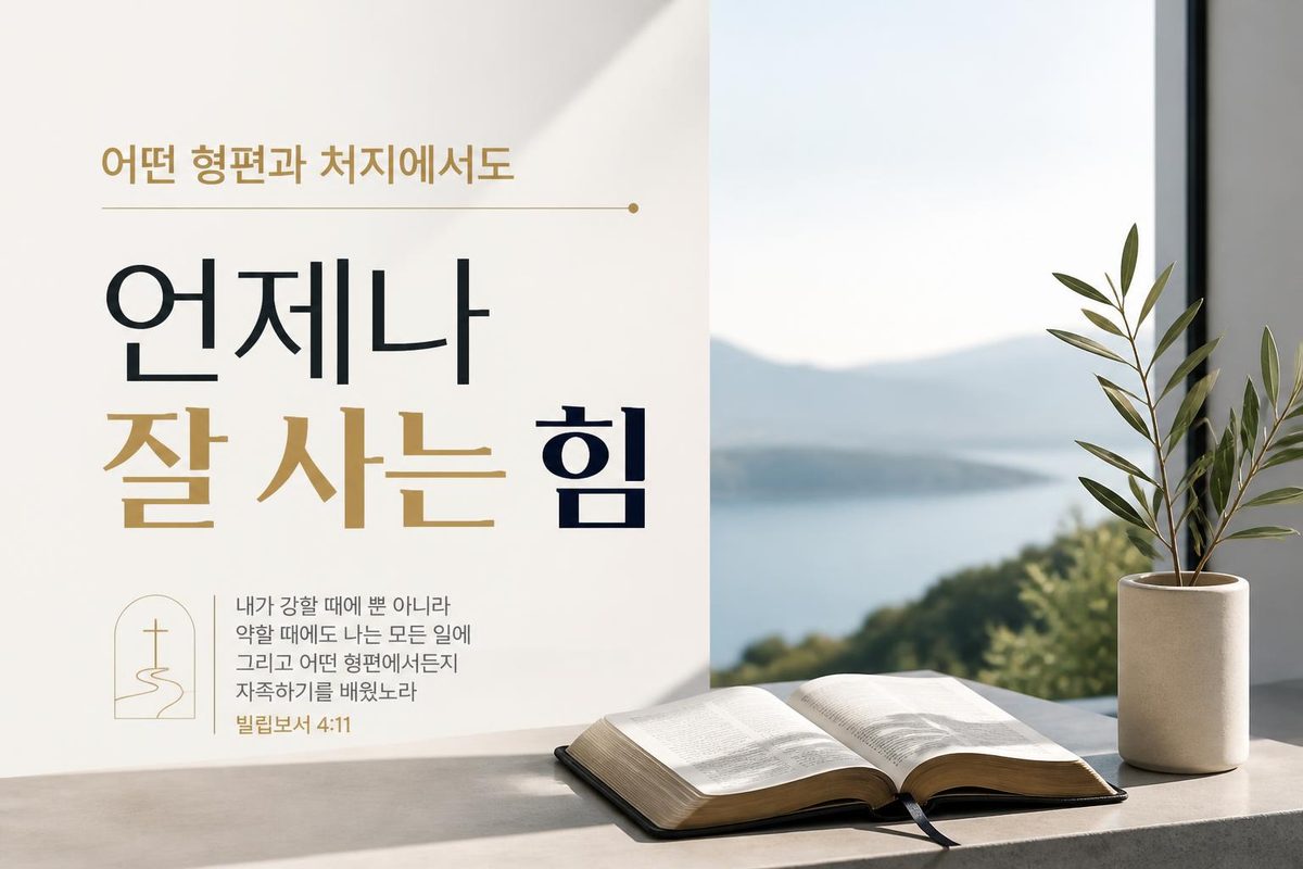 어떤 형편과 처지에서도 언제나 잘 사는 힘
