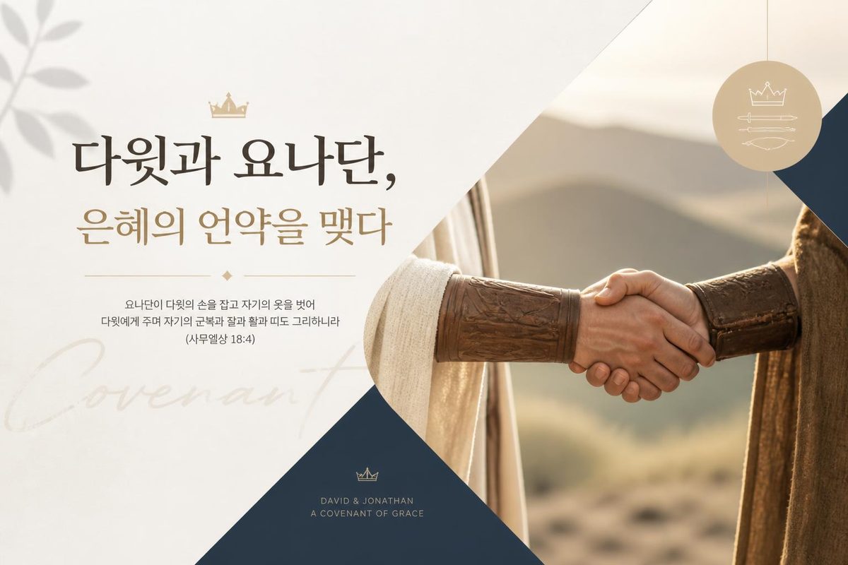 다윗과 요나단, 은혜의 언약을 맺다