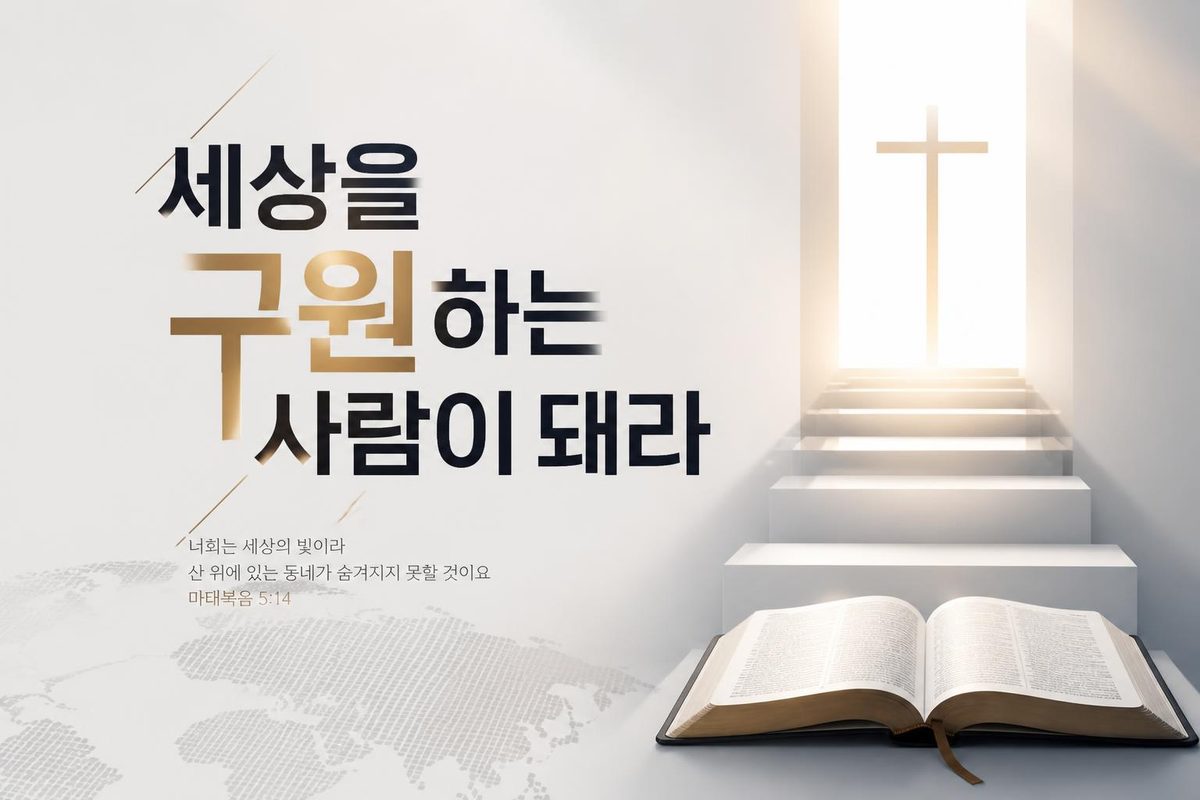 세상을 구원하는 사람이 돼라