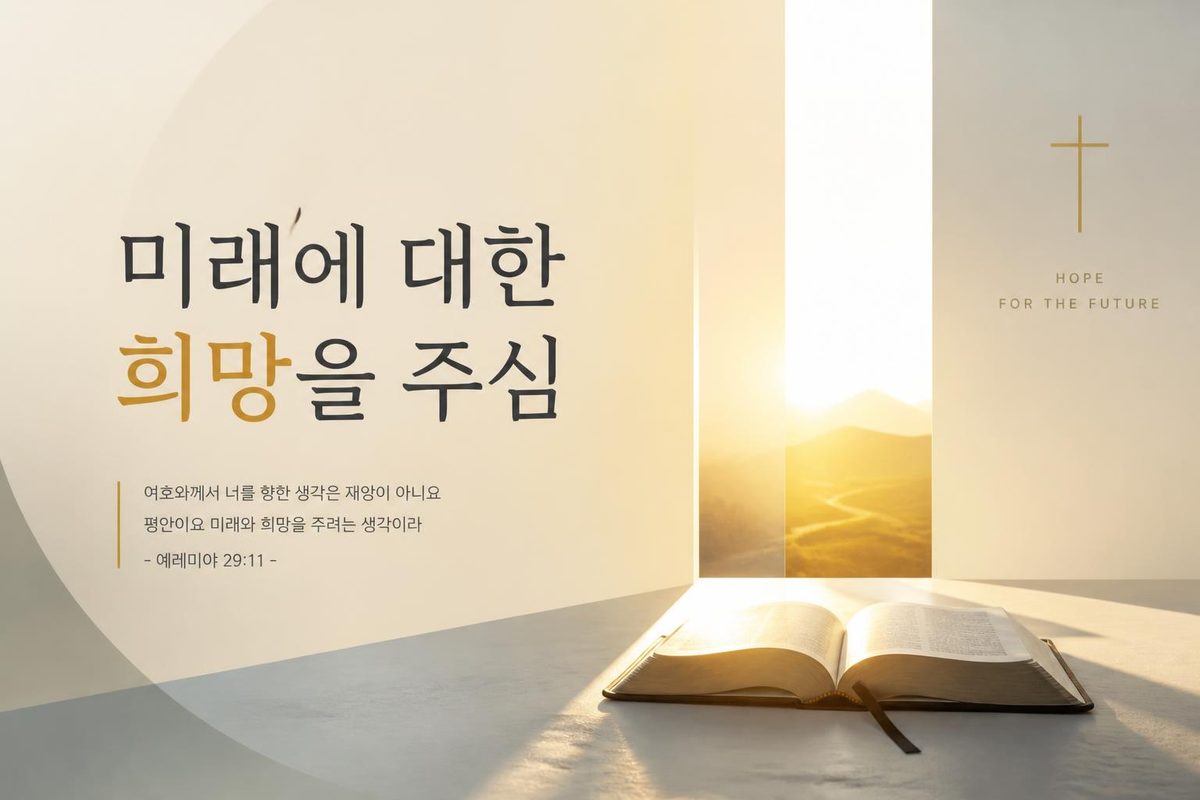 미래에 대한 희망을 주심