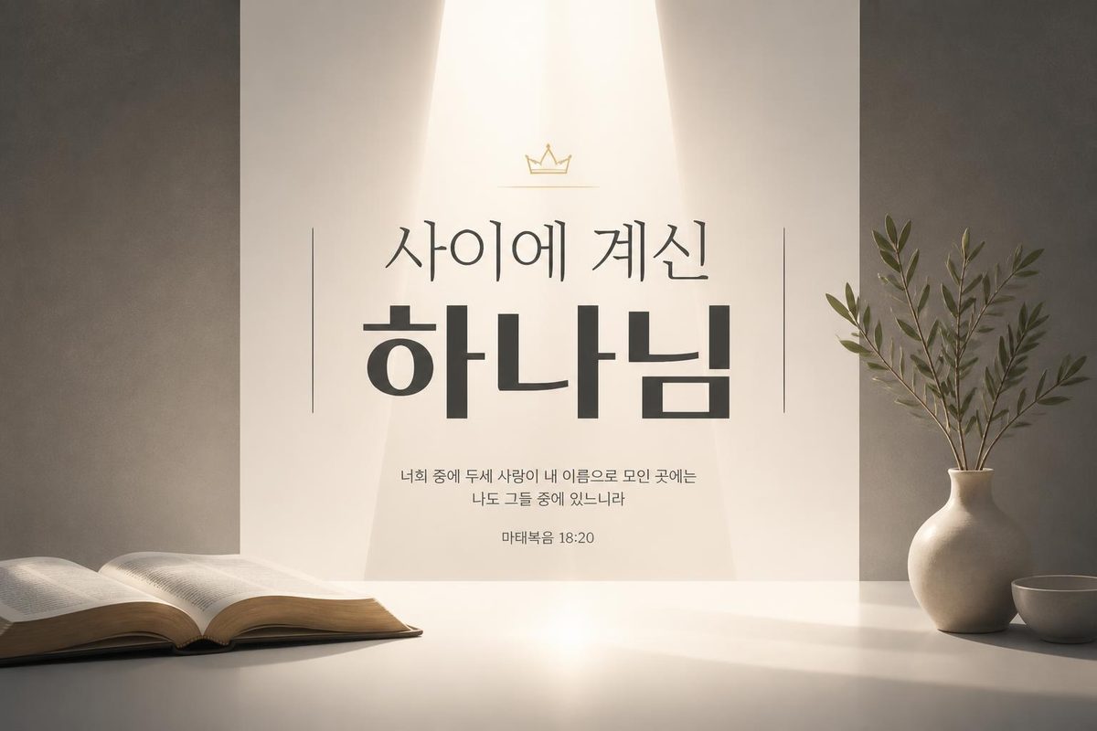사이에 계신 하나님