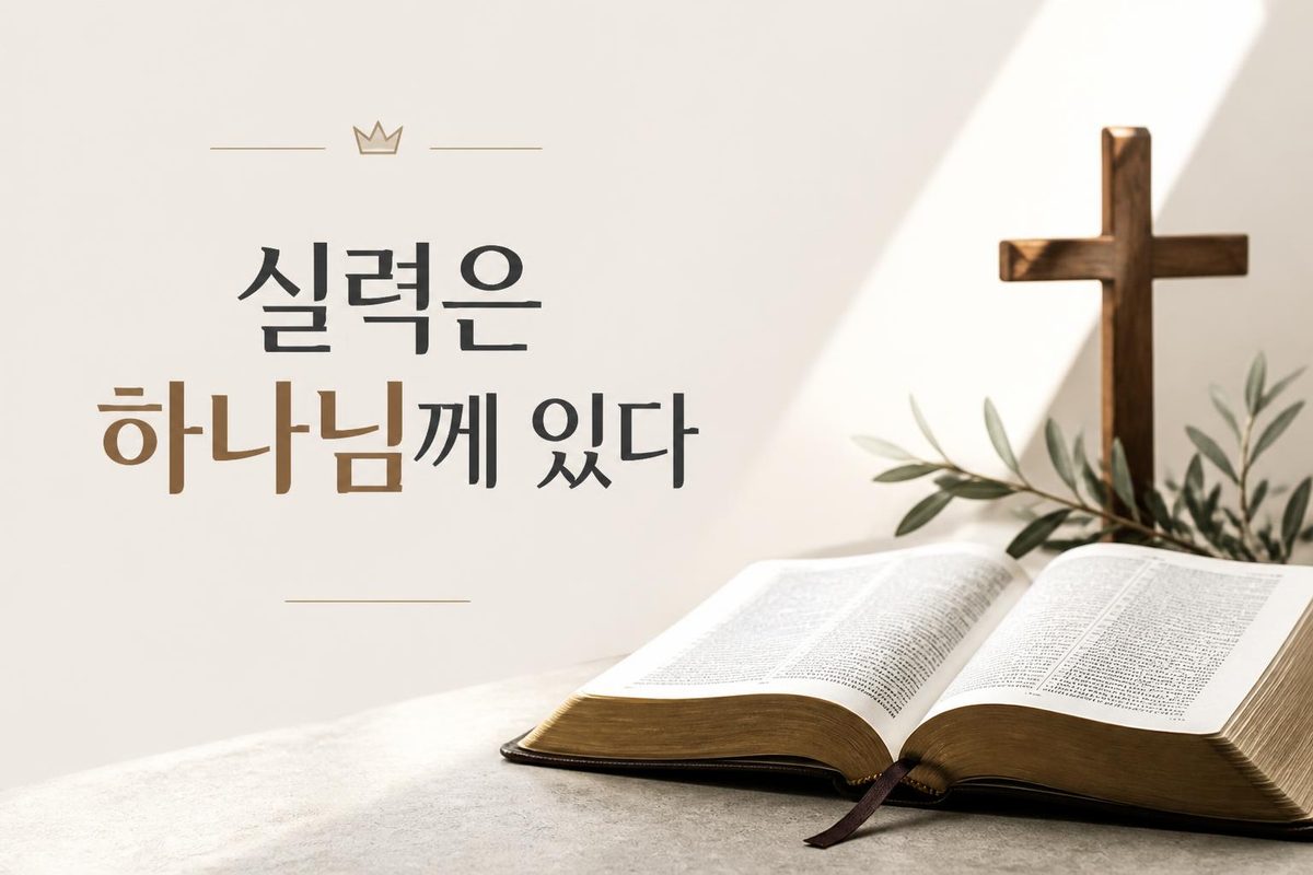 실력은 하나님께 있다
